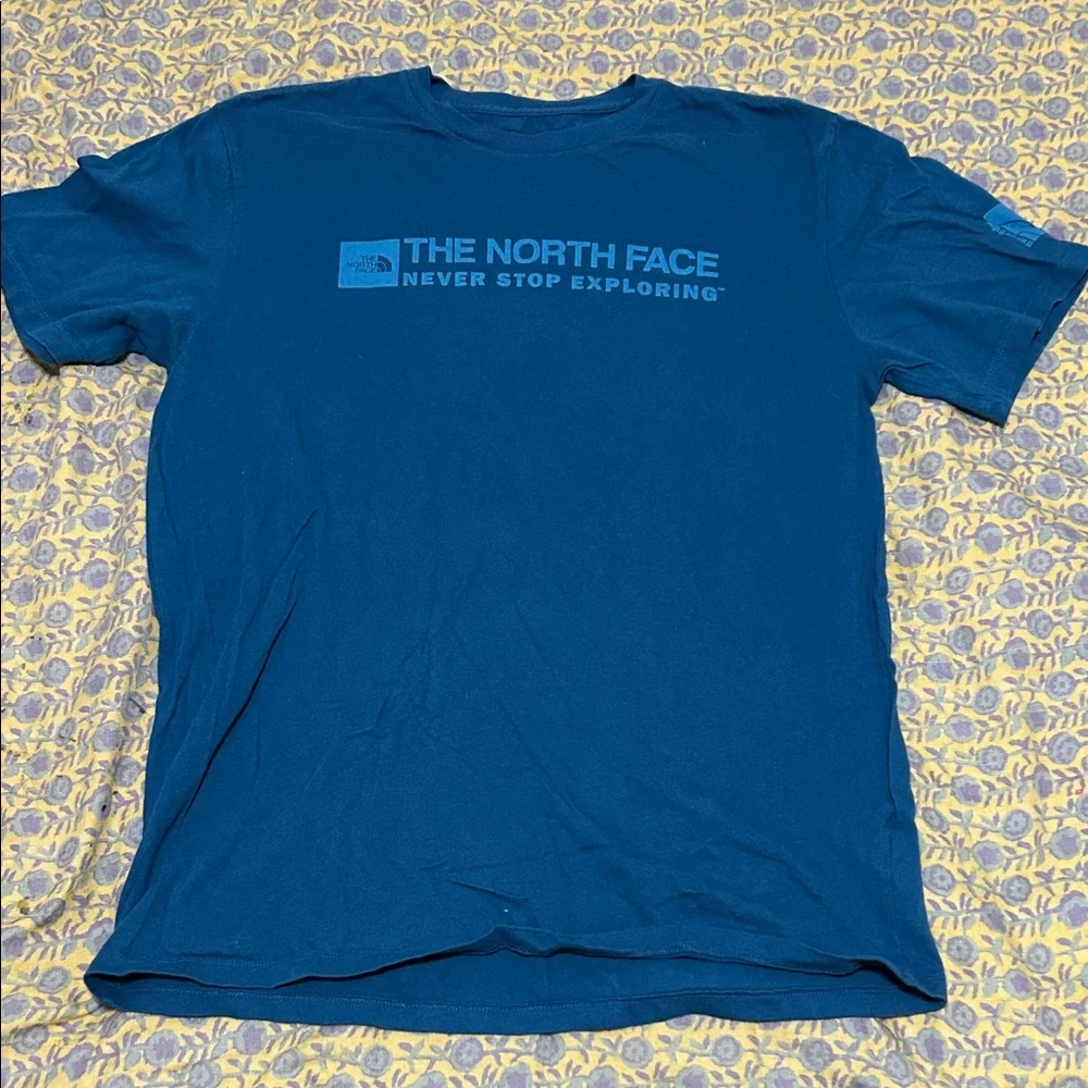The North Face Men's Teal Short Sleeve Tee - Picture 1 of 3